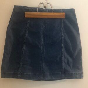 Free People denim skirt